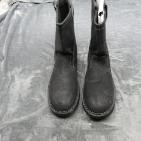 Herman Survivors Work Boots Mens 14 Black Leather Steel‎ Toe Anti Fatigue NEW main image 12